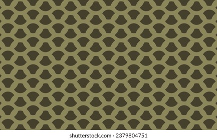 Geometrical pattern design in faded green shell icon for any fabrics texture needs.