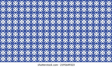 Geometrical pattern design for fashion need in blue and white background. Can change any color you need.