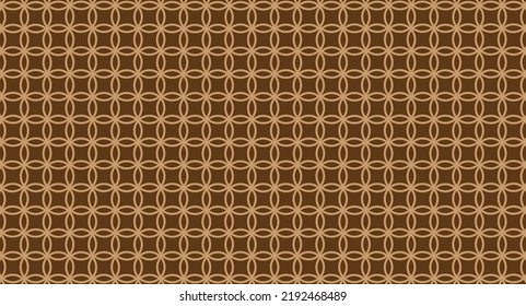 Diseño de patrones geométricos en color dorado. Parece un diseño de patrones de batik. Es bueno para los tejidos o las alfombras.