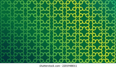Geometrical pattern design in gradation of green. Good for banner, fabrics, or textiles. 