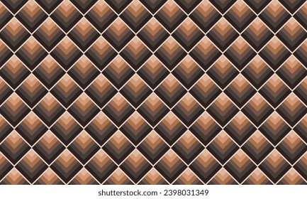 Geometrical pattern design in gradient of brown background.