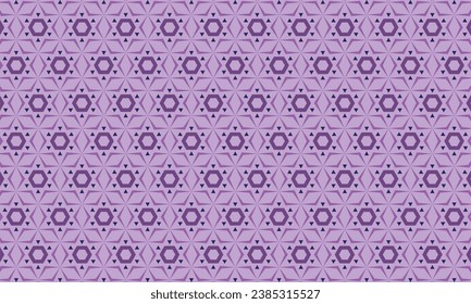 Motif géométrique en dégradé sur fond violet.