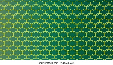 Geometrical pattern design in green background. Suitable for fashion enthusiast. Seamless pattern.