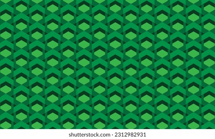 Geometrical pattern design in green background.