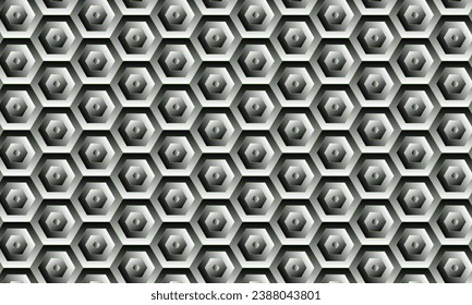 Diseño de patrones geométricos en textura de abeja gris.