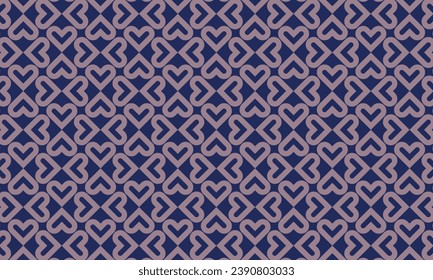 Geometrical pattern design in heart shape for any fabrics texture needs.