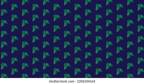 Geometrical pattern design inspired by green leafs. Good pattern for textiles, fabrics, or shawl. 