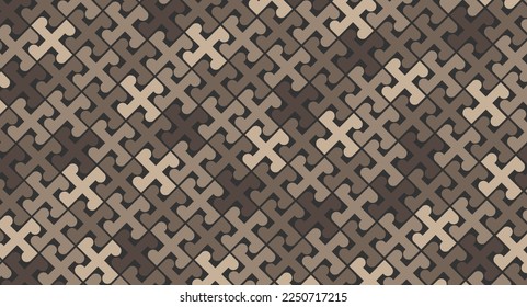 Geometrical pattern design inspired by letter of X. Looks like row of bricks on the street.