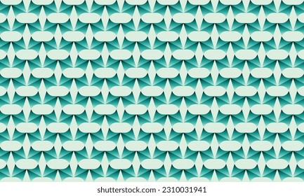 Geometrical pattern design in light green pastel background for any fabrics texture needs.