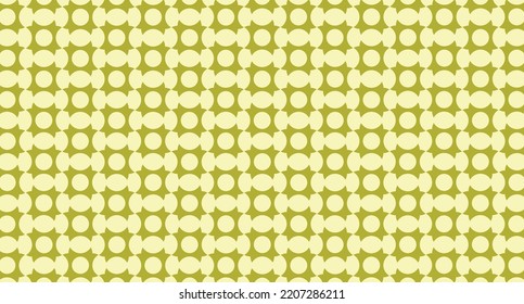 Geometrical pattern design in lime green and yellow background. Suitable for textile or gentle fabrics.