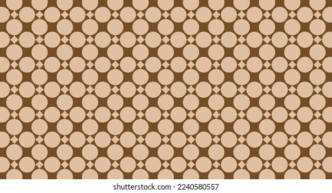 Geometrical pattern design looks like batik. Very good for fabrics or textiles. Seamless design.