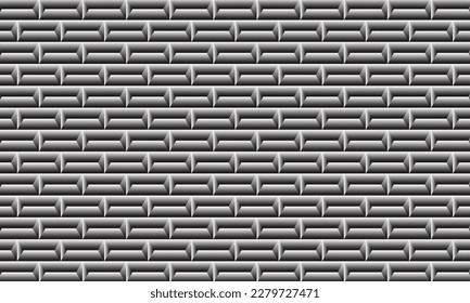 Geometrical pattern design looks like stainless bricks wall for banner or fabrics.
