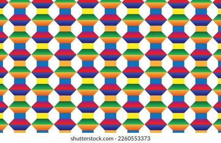 Diseño de patrones geométricos en multicolor. Bien por banner o cualquier tela.