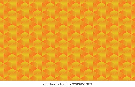 Geometrical pattern design in orange background for banner or fabrics texture need.