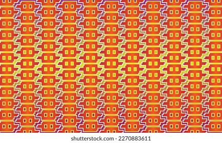 Geometrical pattern design in orange color background. Creative design for any background needs.