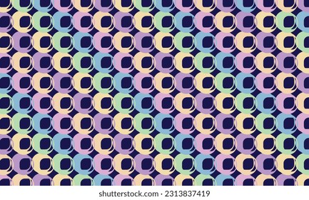 Geometrisches Musterdesign auf pastellfarbenem Hintergrund.