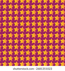 Geometrisches Muster-Design auf rosafarbenem und gelbem Hintergrund für alle Texturen.  Geometrisches Musterdesign. Abstrakte Stofftexturen auf gelbem Kreishintergrund.
