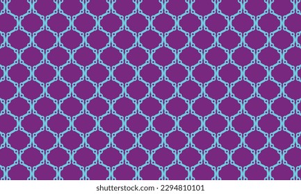 Diseño de patrones geométricos en fondo morado. Alfombra o textura textil.