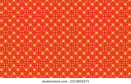 Geometrical pattern design in red background.