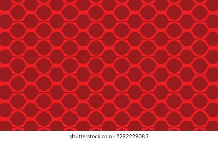 Geometrical pattern design in red and dark red background for textile or carpet texture.