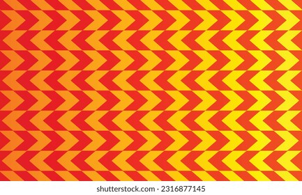 Geometrical pattern design in red, yellow, and orange background.