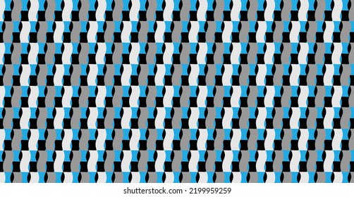 Geometrical pattern design that suitable for fabrics, textile, or carpet. Seamless pattern. 