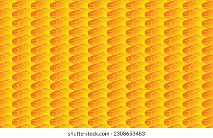 Geometrical pattern design in yellow and orange background.