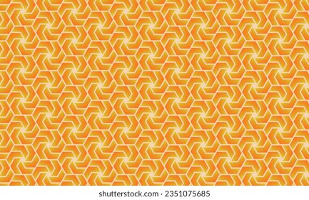 Geometrical pattern design in yellow and orange background for decorative or illustration.