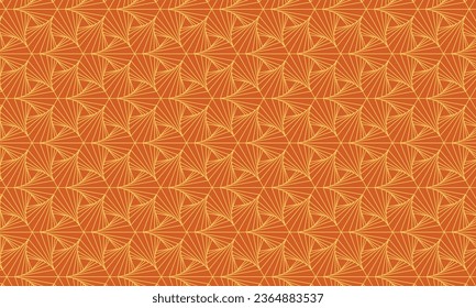 Geometrical pattern design in yellow and orange background for any fabrics texture needs.