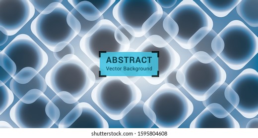 Geometrical pattern in emerald dark&blue colors