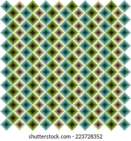 Geometrical pattern in emerald square 