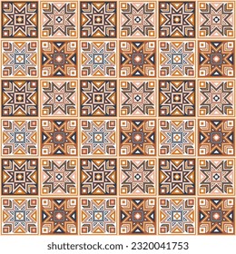 Patrón geométrico para suelo y pared. Decoración vintage del suelo y las paredes de azulejos modernos.