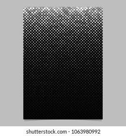Geometrical pattern flyer template - vector mosaic page background