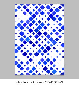 Geometrical pattern flyer template - vector mosaic tile document background