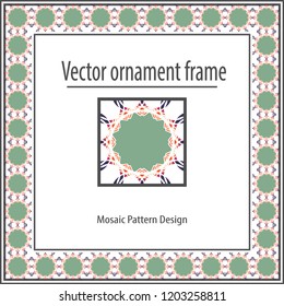 Geometrical pattern, frame, registration, ornament.
