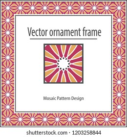 Geometrical pattern, frame, registration, ornament.