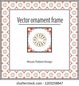 Geometrical pattern, frame, registration, ornament.