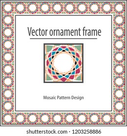 Geometrical pattern, frame, registration, ornament.