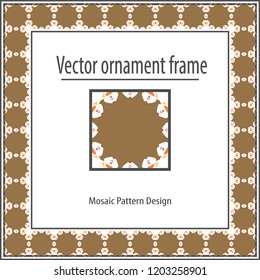 Geometrical pattern, frame, registration, ornament.