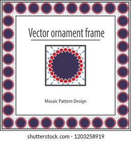 Geometrical pattern, frame, registration, ornament.