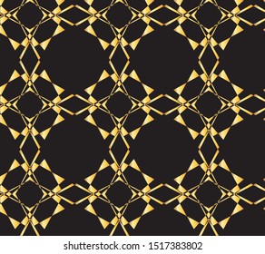 Geometrical pattern gold and black design for background and wallpaper 