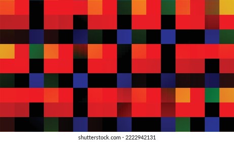 Geometrisches Musterdesign. Nahtloser Block in mehrfarbiger Ausführung, geeignet für Teppiche, Teppiche oder Stoffe. 