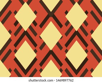 geometrical pattern of rhombuses. geometric pattern. ethnic seamless ornament. Abstract background - colorful lines. Vector illustration.