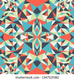 geometrical pattern with triangles of the different size