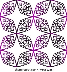 geometrical pattern of various shapes. vector illustration. purple gradient.