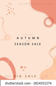 Geometrical Patterns for WebDesign. Autumn shopping eventillustration. Banner.