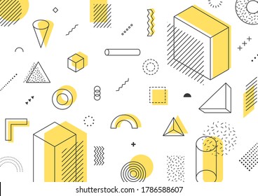 Geometrical Patterns for WebDesign. Illustration.