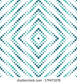 Geometrical polka dot seamless vector pattern background.