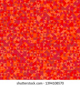 Geometrical polygonal mosaic triangle pattern background design - red abstract vector graphic
