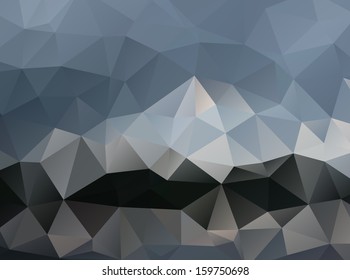 Geometrical polygonal vector background of triangles.